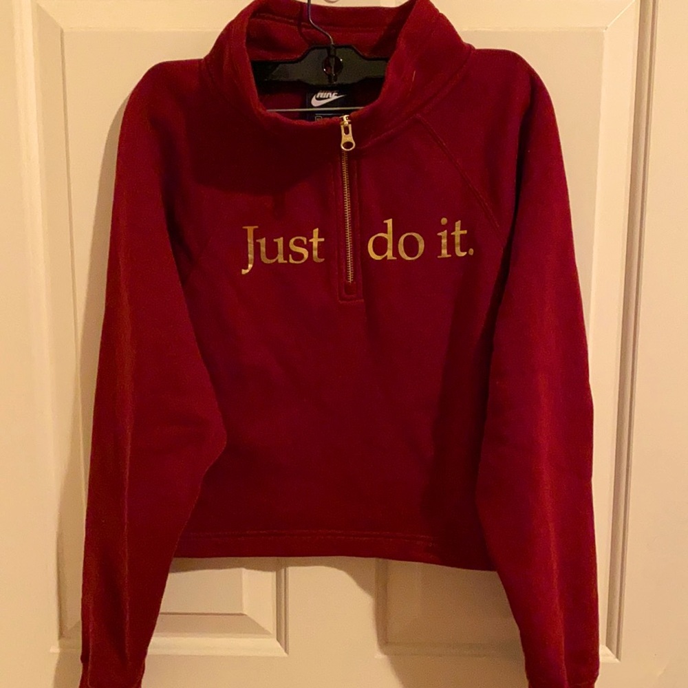 Nike half zip just do it sweatshirt